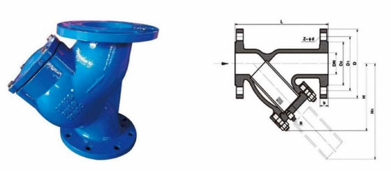 GL41H Filter Valve DN300 Conveying Media For Pipeline System Hydraulic Control Valve